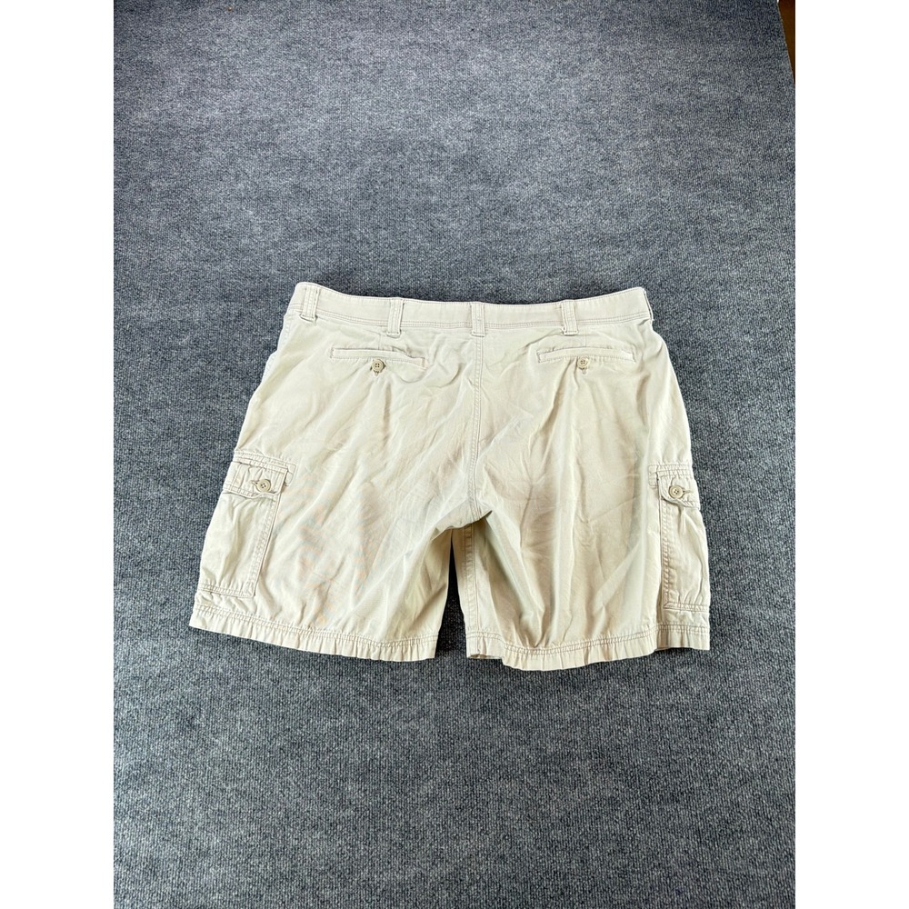 St Johns Bay Mens Khaki Cargo Shorts Size 44 Comfort Stretch Cotton Blend Casual - Picture 6 of 6